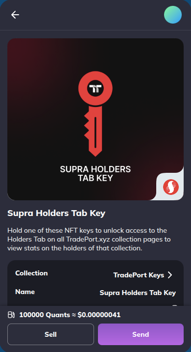 NFT details