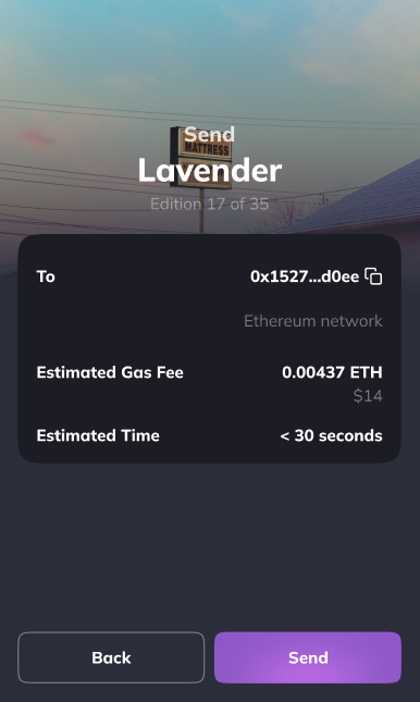 NFT send review