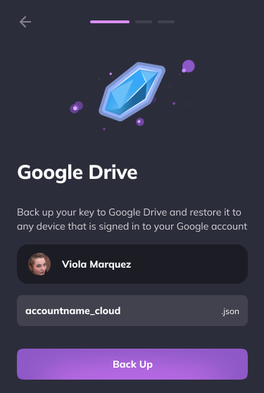 Backup saved to Google Drive